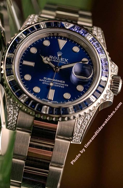 rolex submariner diamond sapphire bezel|genuine rolex submariner bezel insert.